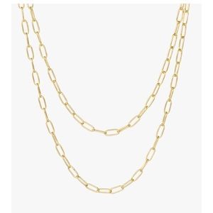 Cupcakes & Cashmere Jennifer Double Chain Necklace